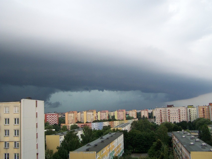 Czarne chmury, czyli burza z deszczem nad Lublinem 