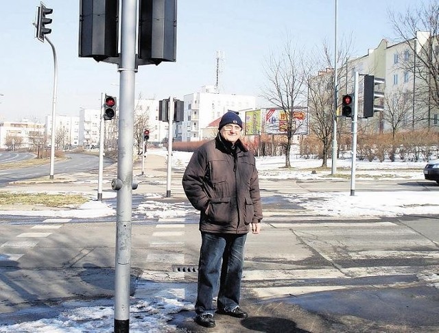 Eugeniusz Bartkowiak twierdzi, że skrzyżowanie Inflanckiej i Piłsudskiego jest wyjątkowo niebezpieczne