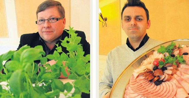 Piotr Osik (z lewej) prowadzi gospodarstwo ekologiczne k. Kocka i Maciej Wasąg, producent wędlin marki &#8222;Wasąg&#8221; k. Biłgoraja