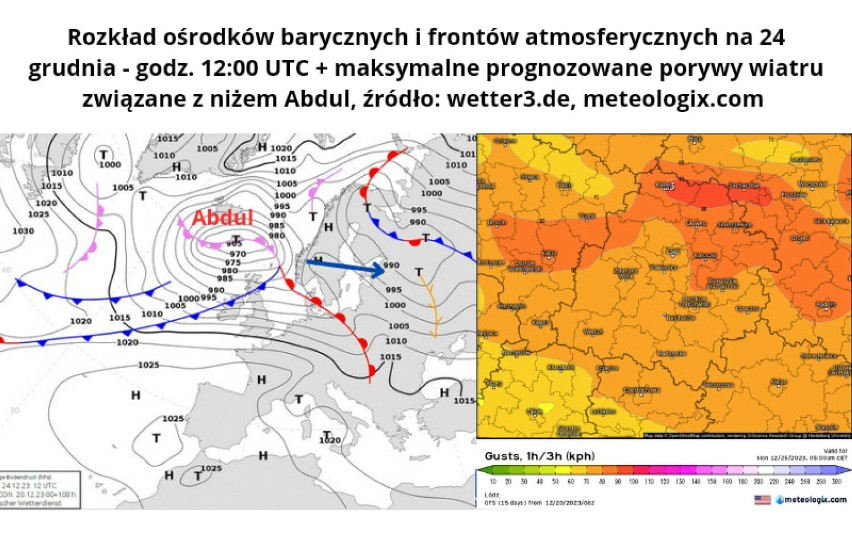 Pogoda w dni przedświąteczne i święta będzie dynamiczna....