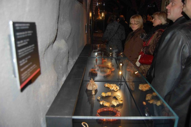 Wystawa bursztynu w Muzeum Zamkowym w Malborku