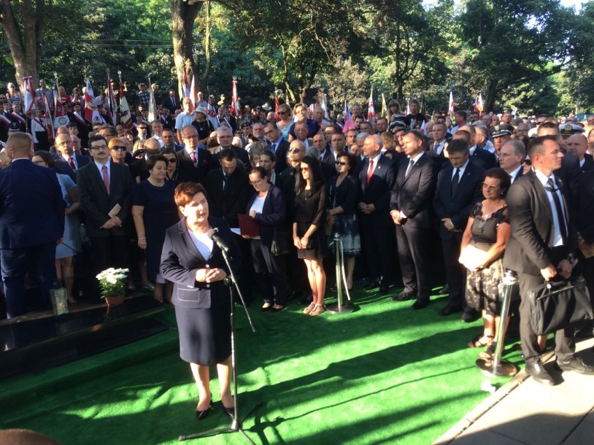 Premier Beata Szydło przemawiała  podczas pogrzebu Inki i...