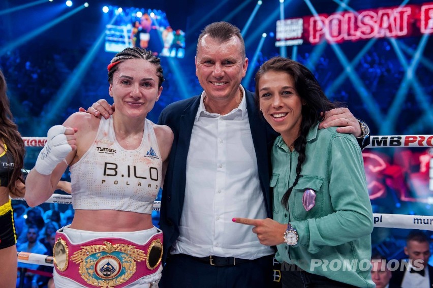 Ewa Brodnicka pokonała Sarah Pucek podczas Polsat Boxing...