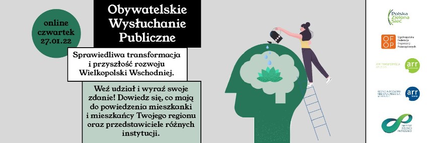 Konin. Obywatelskie Wysłuchanie Publiczne o rozwoju Wielkopolski Wschodniej. Państwa głos jest kluczowy dla sukcesu transformacji regionu.