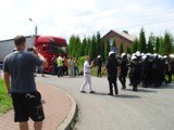 Pracownicy blokowali drogę do Euroterminalu. Domagają się 2 milionów złotych zapłaty