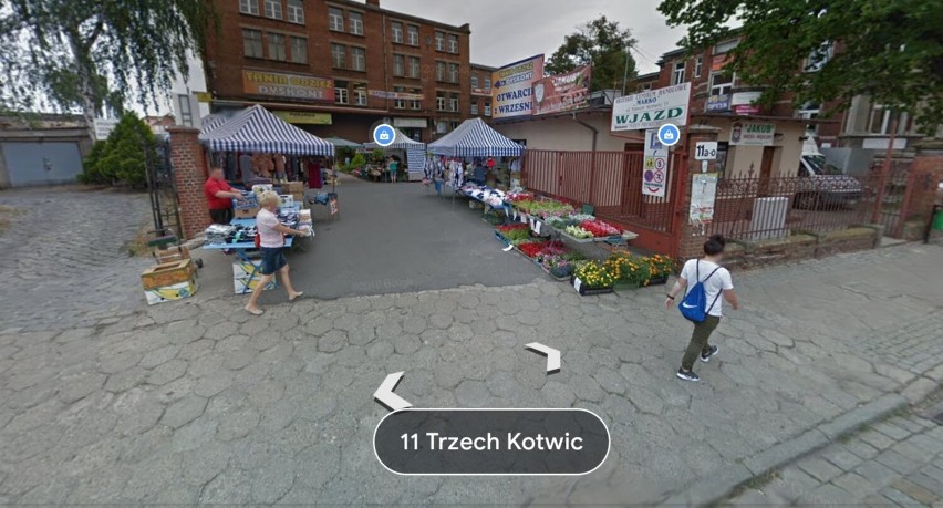 Zdjęcia z Google Street View z Brzegu.