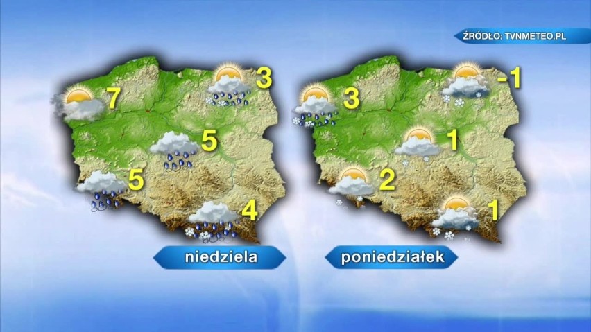 Pogoda na weekend, 18 i 19 grudnia. Pięć stopni mrozu w dzień, będzie też sypał śnieg