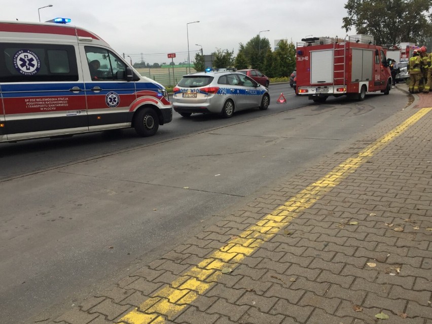Wypadek na Wyszogrodzkiej. Zderzenie trzech samochodów