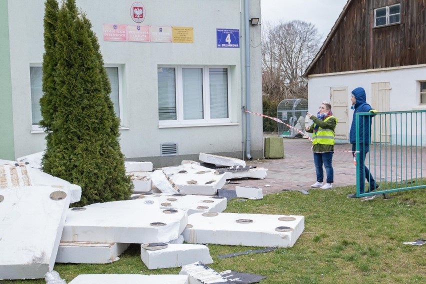 Przedszkole zamknięte, szkoła uszkodzona. Malik demolował pod Goleniowem