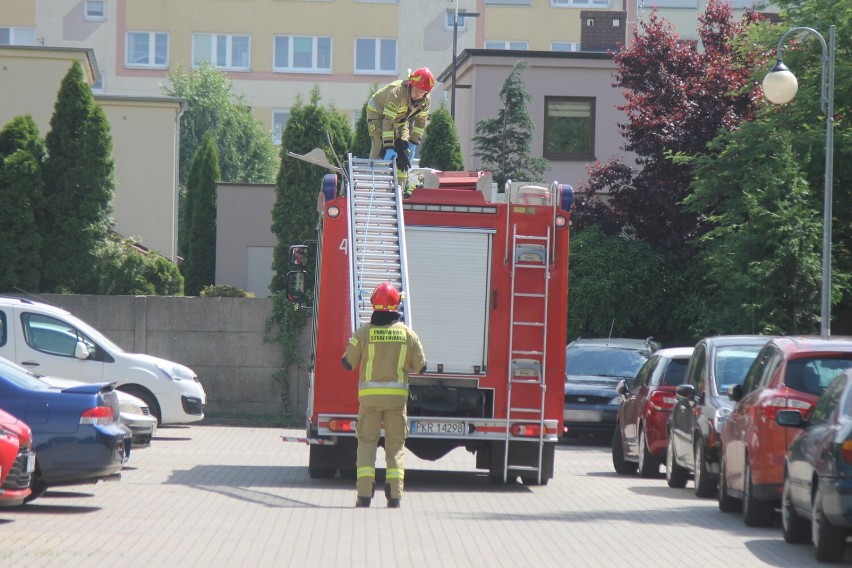 Strażacy otwarli jedno z mieszkań na os. Dąbrowskiego. Niestety mieszkańca nie udało się uratować... [ZDJĘCIA]