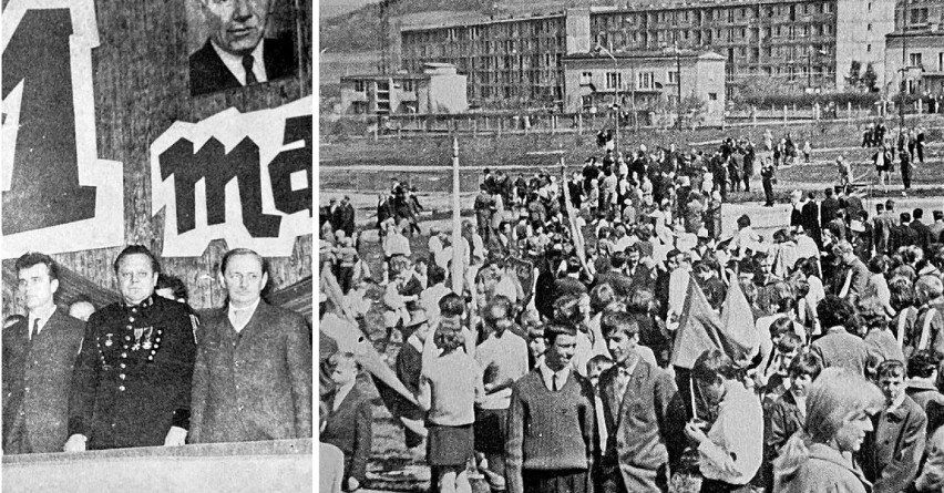 1 maja 1967 roku w Nowej Rudzie - Słupcu. Święto Pracy za...