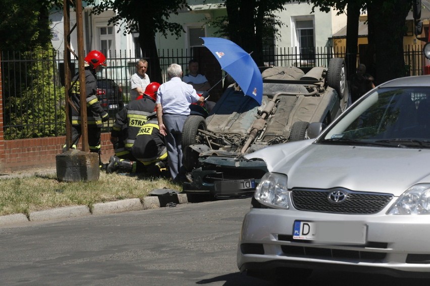 Wypadek na Grunwaldzkiej w Legnicy