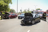 Wypadek Aleje Jerozolimskie. Zderzenie czterech aut, prawdopodobny sprawca nie był trzeźwy