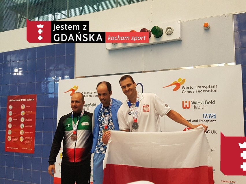 Gdański pływak Jarosław Mazurowski z czterema medalami mistrzostw Europy osób po transplantacjach