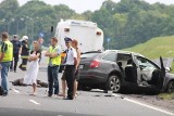 Wypadek na obwodnicy Chojnic. Zginęły 2 osoby, w tym ksiądz Wiesław Madziąg [ZDJĘCIA]