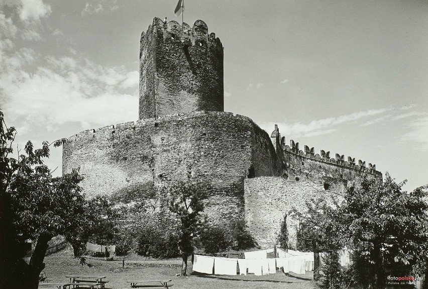 1938 , Zamek widziany od południowej strony na zdjęciu z...