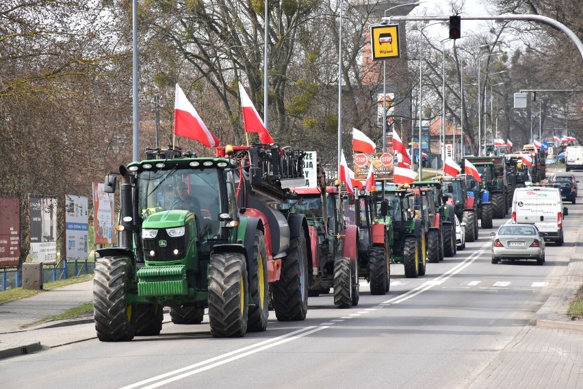 Rolnicy protestowali w Kwidzynie.