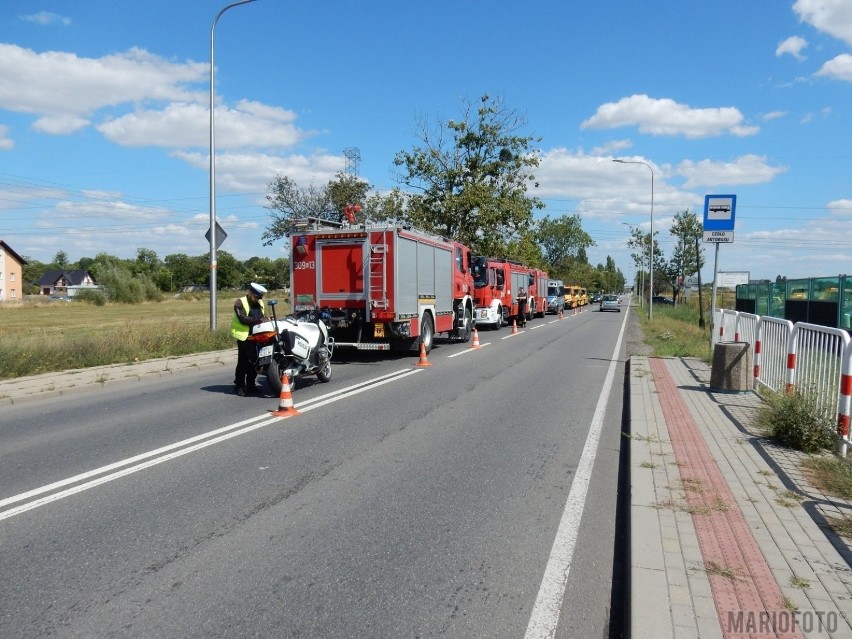 Kolizja dwóch samochodów na Wrocławskiej w Opolu. Fiat najechał na tył hyundaia