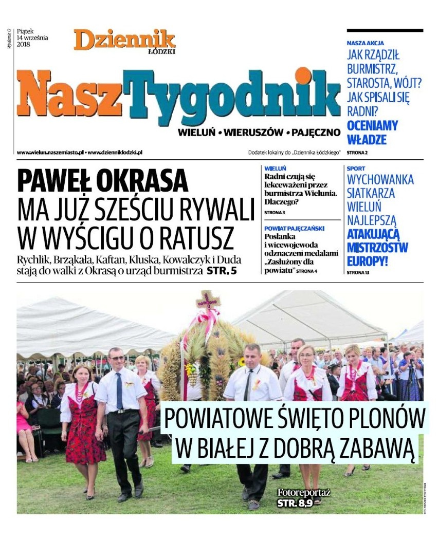 Nowe wydanie "Naszego Tygodnika". W piątek 14 września z "Dziennikiem Łódzkim"