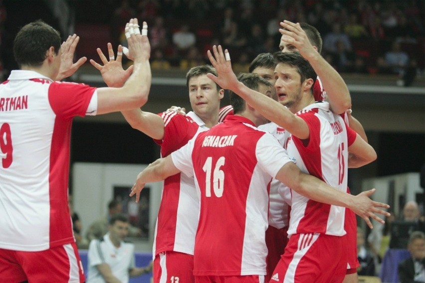 Katowice: Polska - Kanada 3:0 [ZDJĘCIA]  Liga Światowa siatkarzy w Spodku