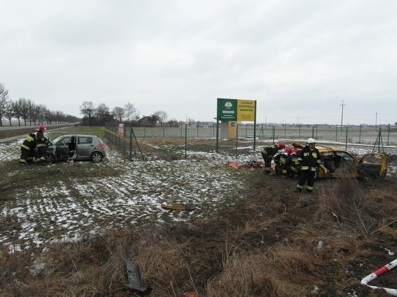 Groźny wypadek na drodze Gniezno - Września