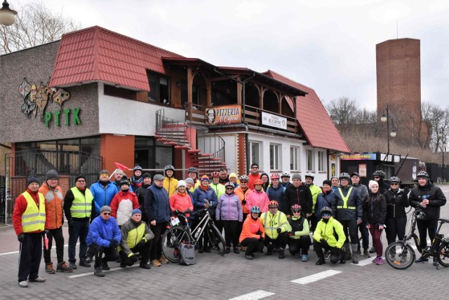 Klub Turystyki Rowerowej "Goplanie" zorganizował w sobotę, 26 lutego rajd pod nazwą "Rowerowe rozpoczęcie sezonu"