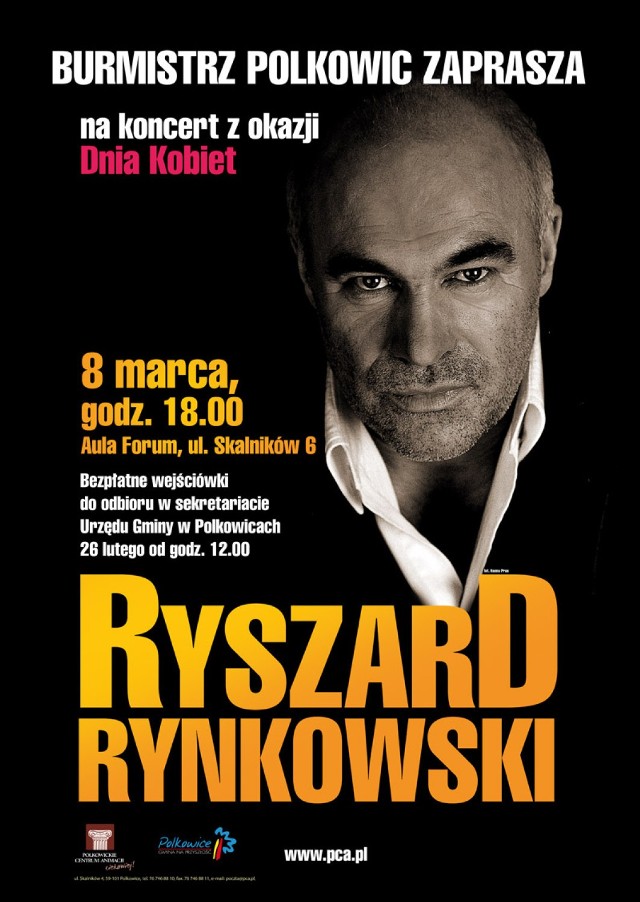 Ryszard Rynkowski wystąpi 8 marca w Polkowicach. Koncert odbędzie się w auli Forum Zespołu Szkół.