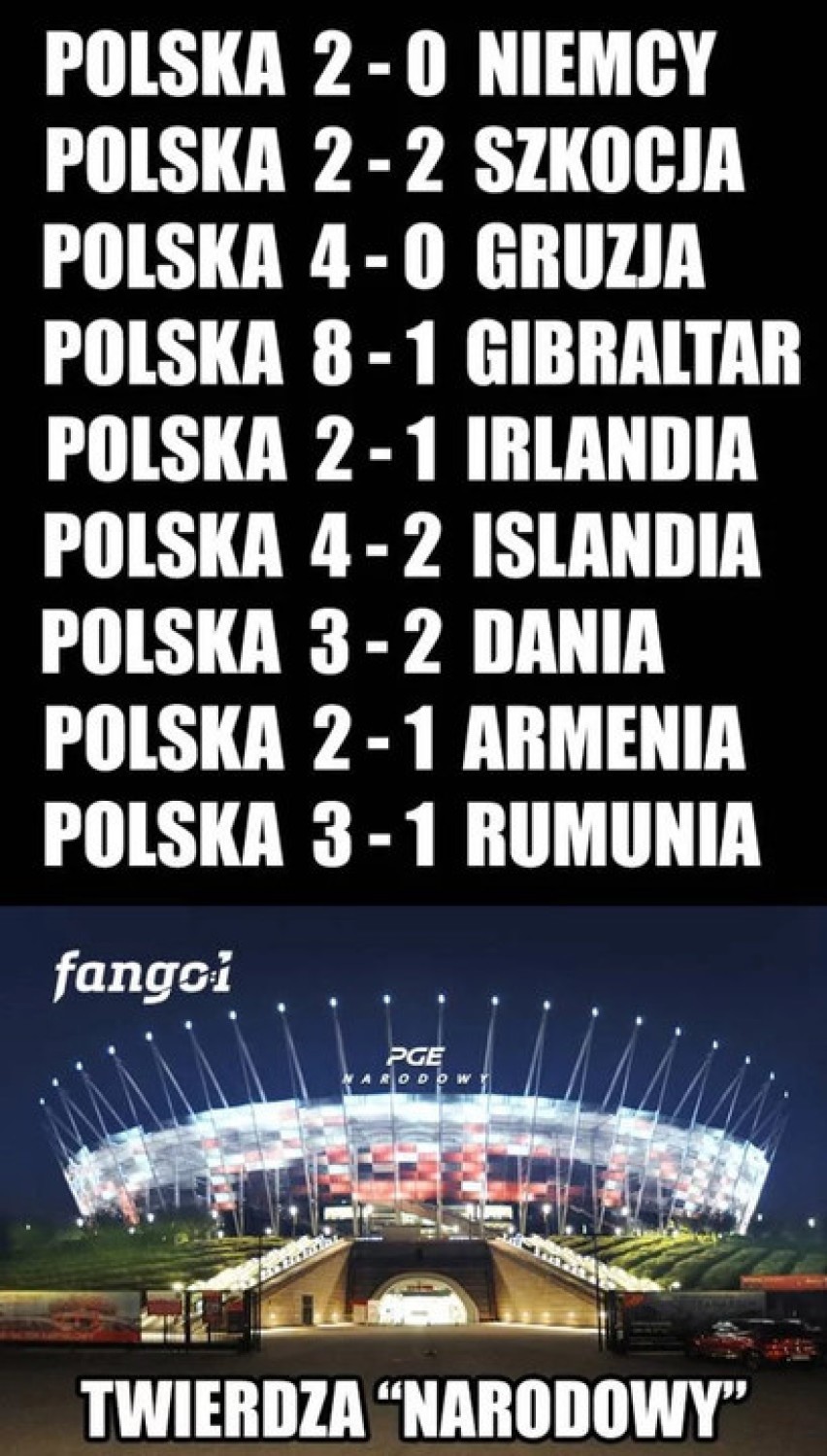 Mecz Polska - Rumunia... i trzy bramki Lewego [MEMY]
