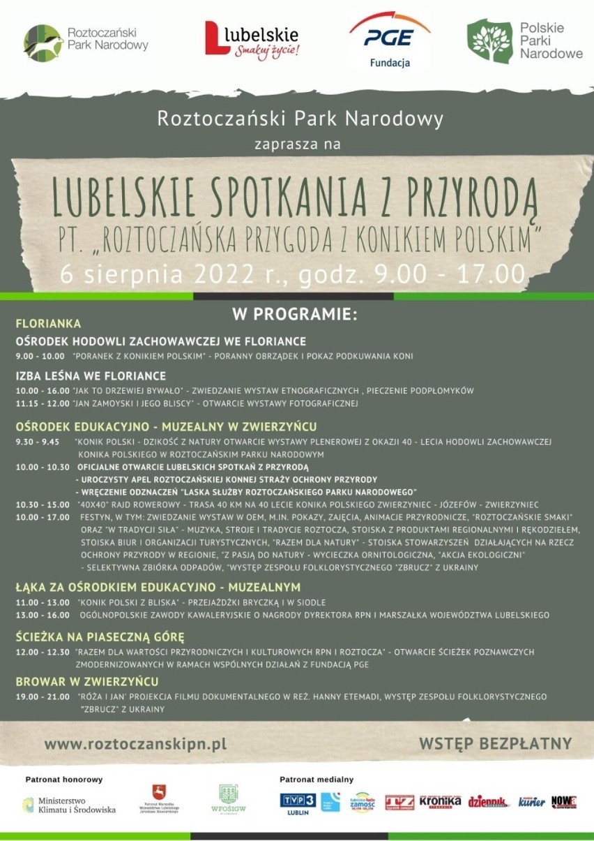 Weekend pełen atrakcji w Roztoczańskim Parku Narodowym [PROGRAM]