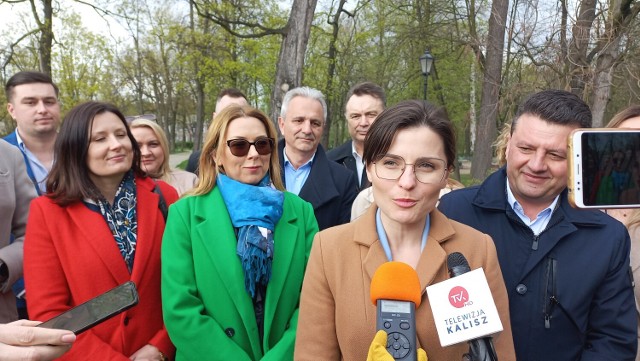 Wojewoda Agata Sobczyk z wizytą w Kaliszu. Zachęcał do udziału w wyborach 7 kwietnia