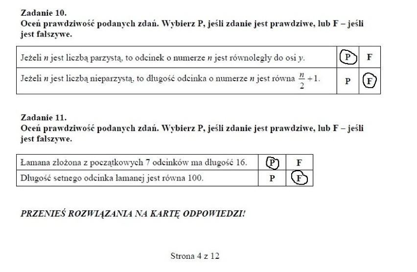 14 listopada 2012 druga część próbnego egzaminu...