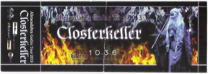 Bilet na koncert Closterkeller