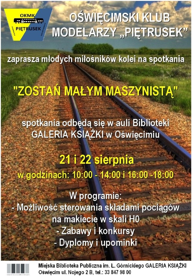 Zostań małym maszynistą - propozycja dla miłośników kolei