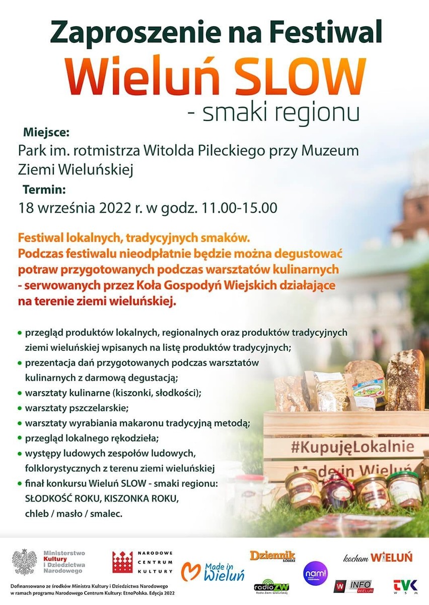 Festiwal Wieluń SLOW- smaki regionu już w najbliższą niedzielę 