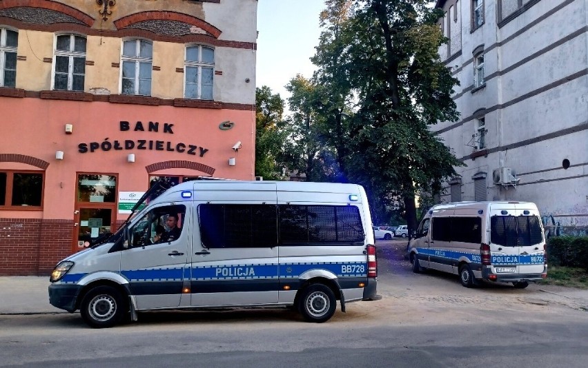 Interwencja policji na Brochowie we Wrocławiu 10.08.2022