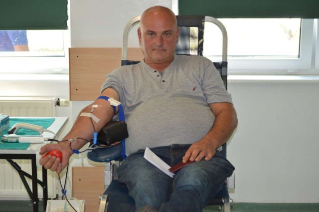 Waldemar Matusz ma oddał już 42 litry krwi