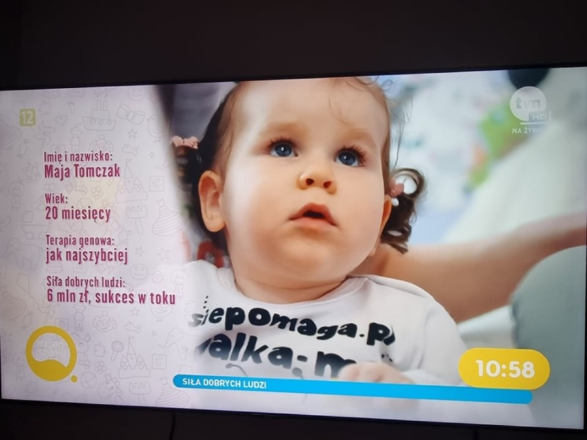 Maja Tomczak, chora na SMA w porannym programie śniadaniowym...