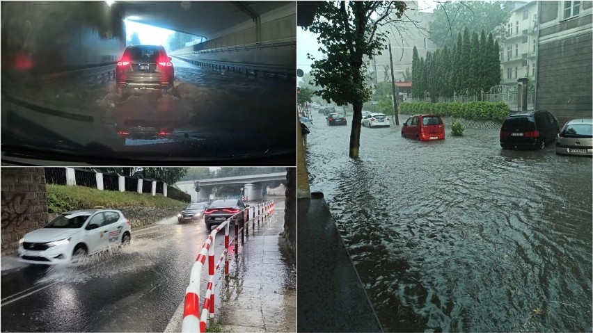 Poniedziałkowe opady w Tarnowie były tak intensywne, że na...