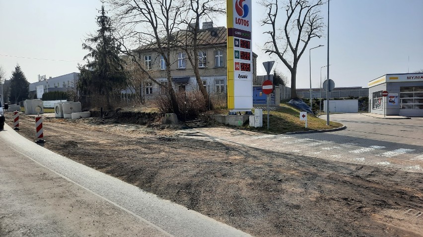 Remont ulicy Częstochowskiej w Kaliszu.