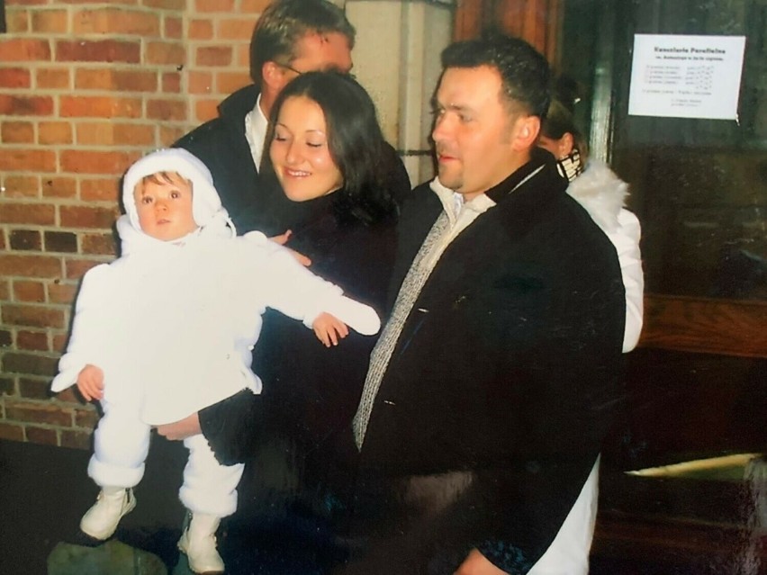 Edyta Węgiel z mężem Rafałem i małą Roxie