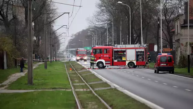 Wyciek gazu na Konstantynowskiej w Łodzi