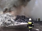 Pożar składowiska opon Gumitex w Toszku koło Gliwic [Wideo]