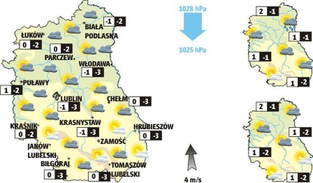 Prognoza pogody dla Lubelszczyzny na 29 grudnia i dwa kolejne dni