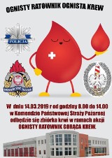 Nowy Dwór Gdański. Strażacy zachęcają do wzięcia udziału w zbiórce krwi