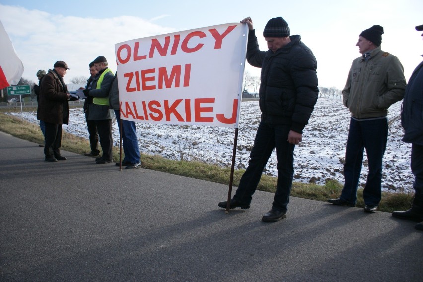 Protest rolników z powiatu kaliskiego