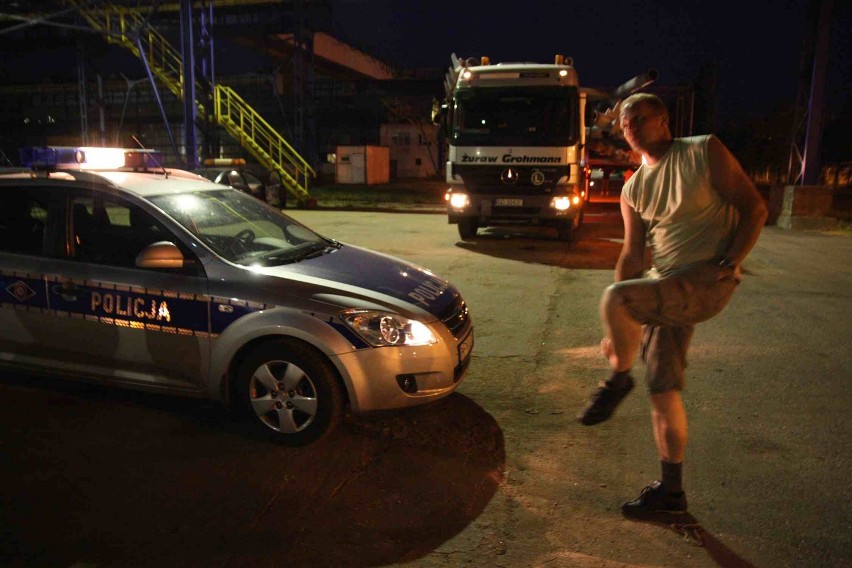 Chojnice. Ogromny stalowy element wyjechał z Mostostalu na budowę PGE Areny w Gdańsku (ZDJĘCIA)