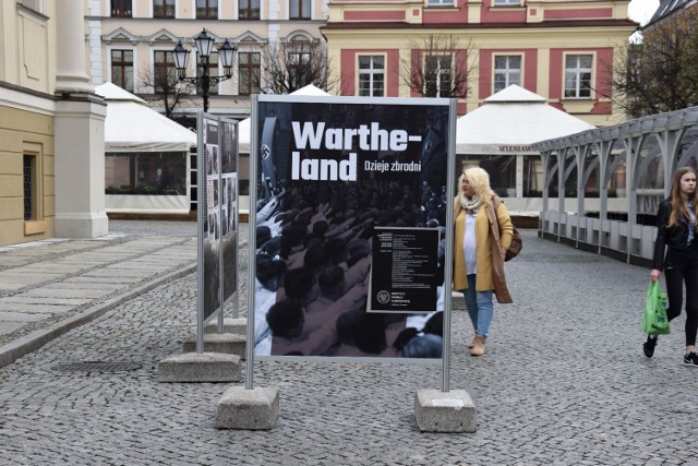Na Rynku w Lesznie stanęła wystawa pod nazwą "Wartheland. Dzieje zbrodni" przygotowana przez poznański oddział Instytutu Pamięci Narodowej.