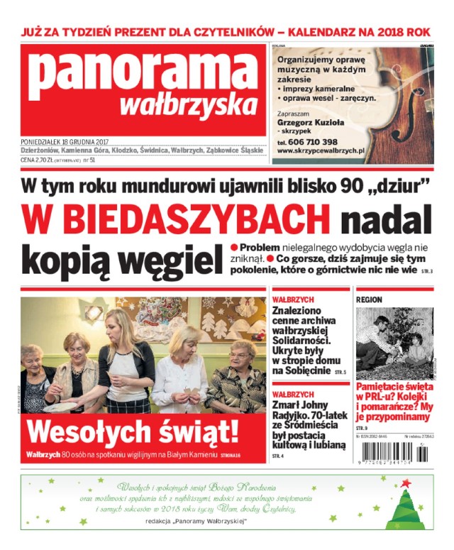 Panorama Wałbrzyska wydanie z 18 grudnia 2017 r.