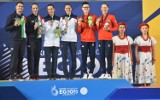 Trzy komplety medali w przedostatnim dniu rywalizacji pływania artystycznego Igrzysk Europejskich w Oświęcimiu. ZDJĘCIA