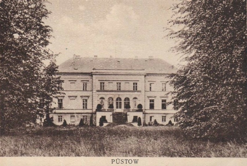Pałac w Pustowie (gm. Kępice) z XIX wieku. Posiadłość...